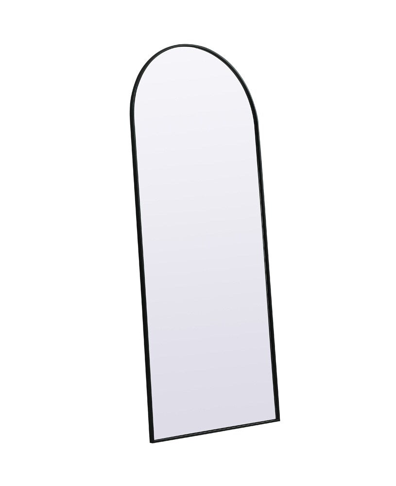 Elegant Furniture & Lighting - Ayra Metal Frame Arch Full Length Mirror 32x76 Inch in Black - MR1A3276BLK veiw 7