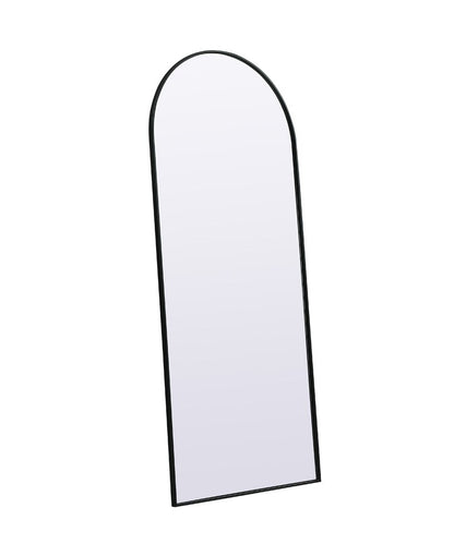Elegant Furniture & Lighting - Ayra Metal Frame Arch Full Length Mirror 32x76 Inch in Black - MR1A3276BLK veiw 7