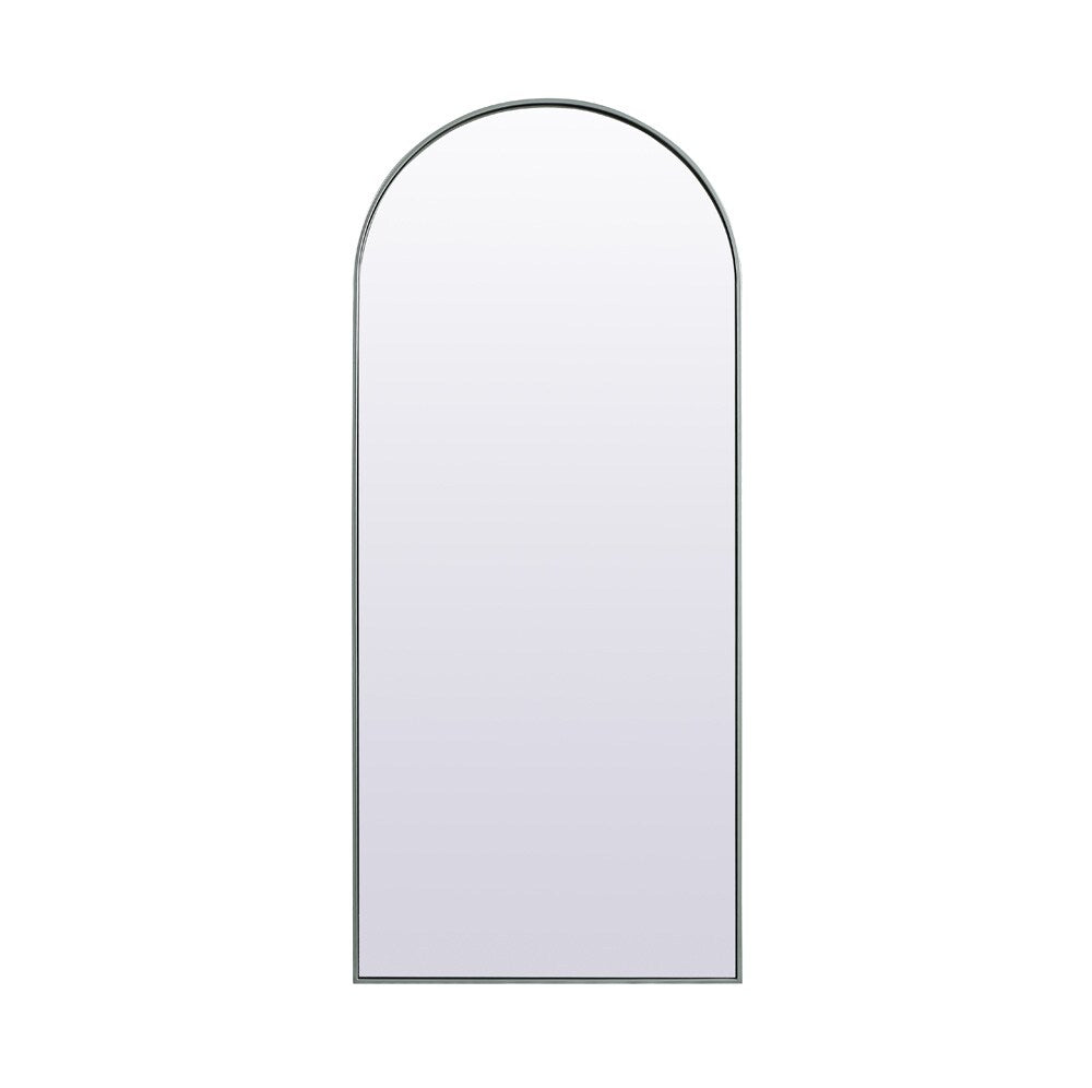 Elegant Furniture & Lighting - Ayra Metal Frame Arch Full Length Mirror 32x76 Inch in Silver - MR1A3276SIL veiw 1