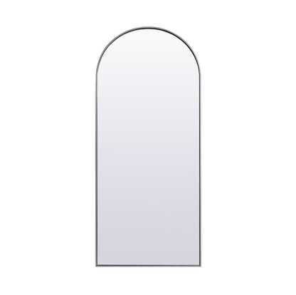 Elegant Furniture & Lighting - Ayra Metal Frame Arch Full Length Mirror 32x76 Inch in Silver - MR1A3276SIL veiw 1