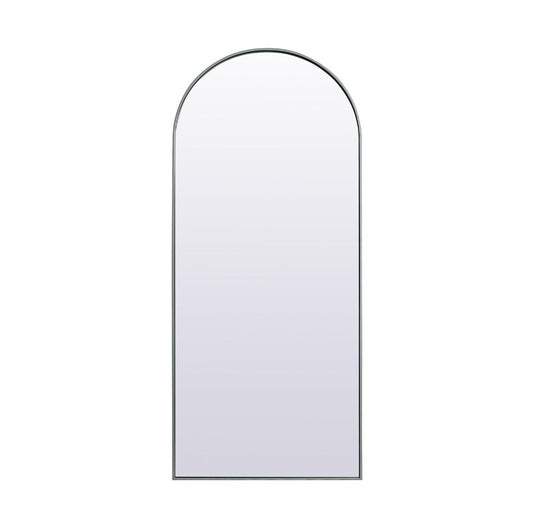 Elegant Furniture & Lighting - Ayra Metal Frame Arch Full Length Mirror 32x76 Inch in Silver - MR1A3276SIL veiw 1