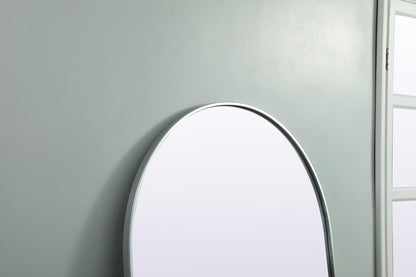 Elegant Furniture & Lighting - Ayra Metal Frame Arch Full Length Mirror 32x76 Inch in Silver - MR1A3276SIL veiw 6