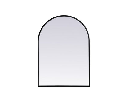 Elegant Furniture & Lighting - Ayra Metal Frame Arch Mirror 22x30 Inch in Black - MR1A2230BLK veiw 1
