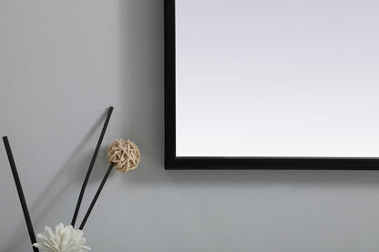 Elegant Furniture & Lighting - Ayra Metal Frame Arch Mirror 22x30 Inch in Black - MR1A2230BLK veiw 6