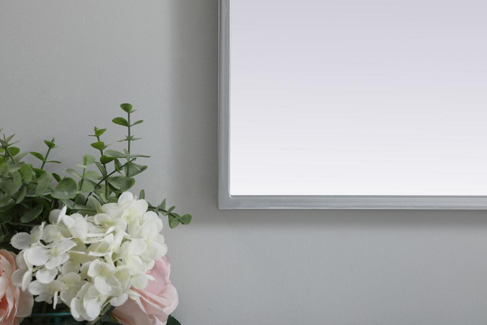 Elegant Furniture & Lighting - Ayra Metal Frame Arch Mirror 22x30 Inch in Silver - MR1A2230SIL veiw 6