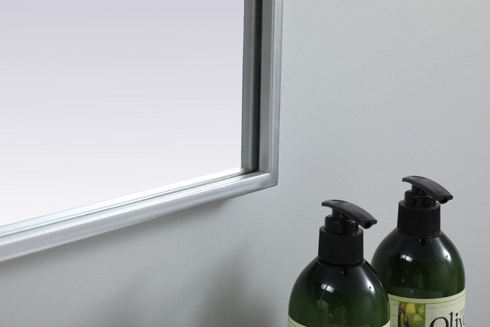 Elegant Furniture & Lighting - Ayra Metal Frame Arch Mirror 22x30 Inch in Silver - MR1A2230SIL veiw 7