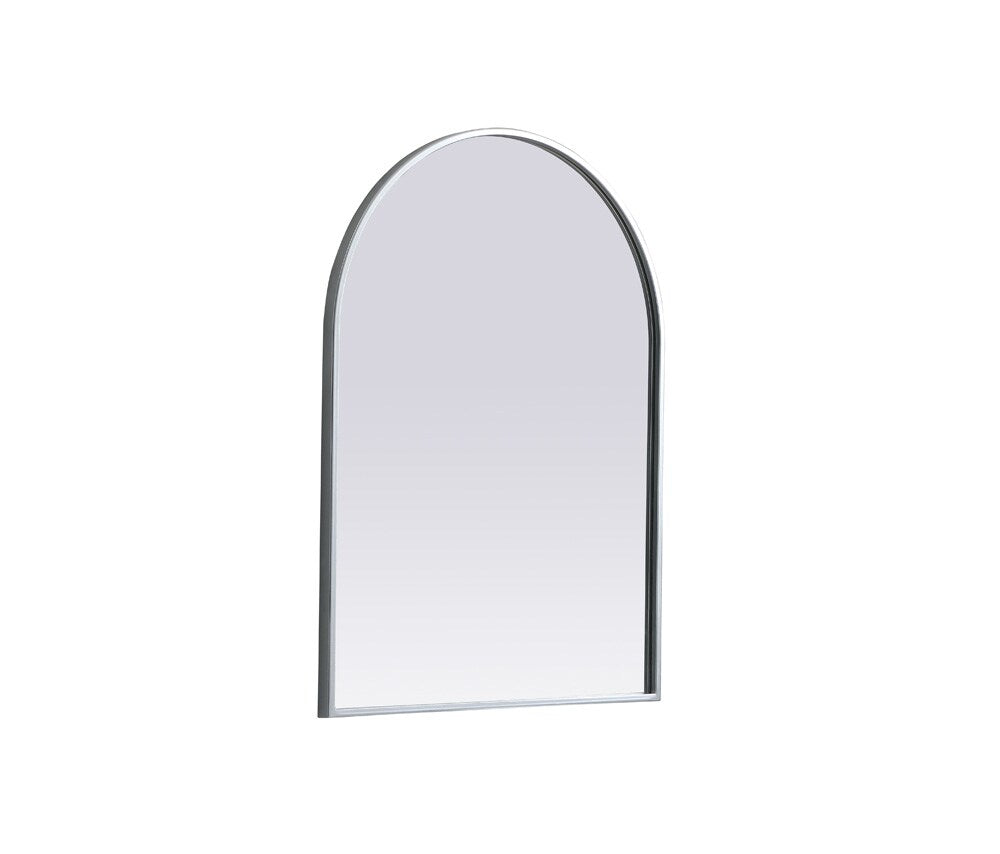 Elegant Furniture & Lighting - Ayra Metal Frame Arch Mirror 22x30 Inch in Silver - MR1A2230SIL veiw 8