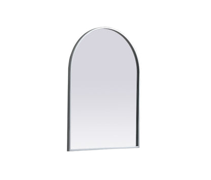 Elegant Furniture & Lighting - Ayra Metal Frame Arch Mirror 22x30 Inch in Silver - MR1A2230SIL veiw 8