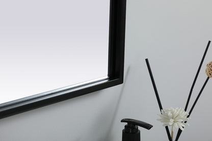 Elegant Furniture & Lighting - Ayra Metal Frame Arch Mirror 22x36 Inch in Black - MR1A2236BLK veiw 7
