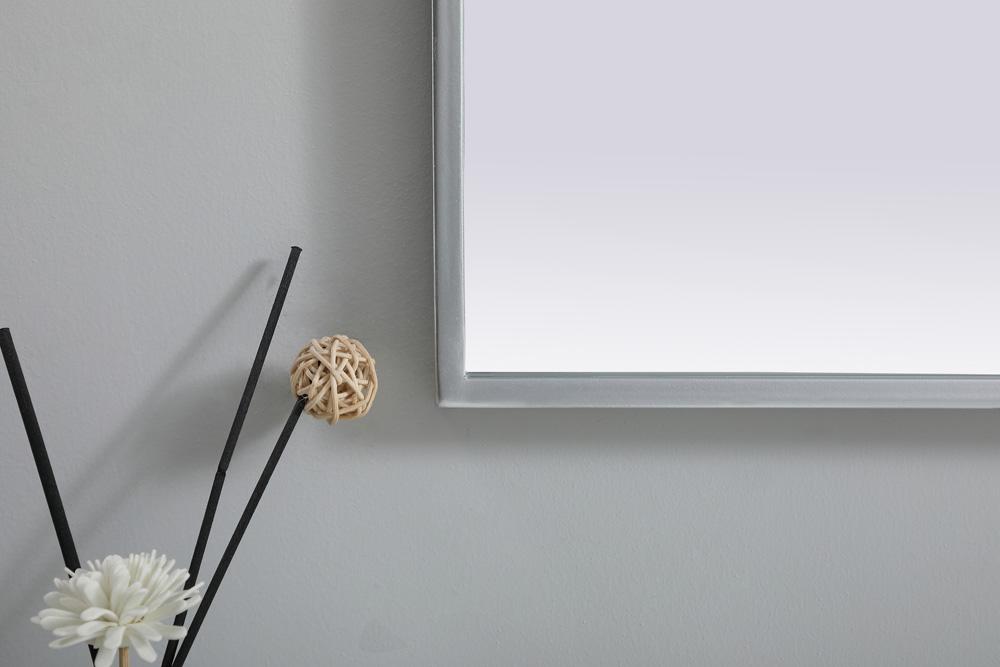 Elegant Furniture & Lighting - Ayra Metal Frame Arch Mirror 22x36 Inch in Silver - MR1A2236SIL veiw 6