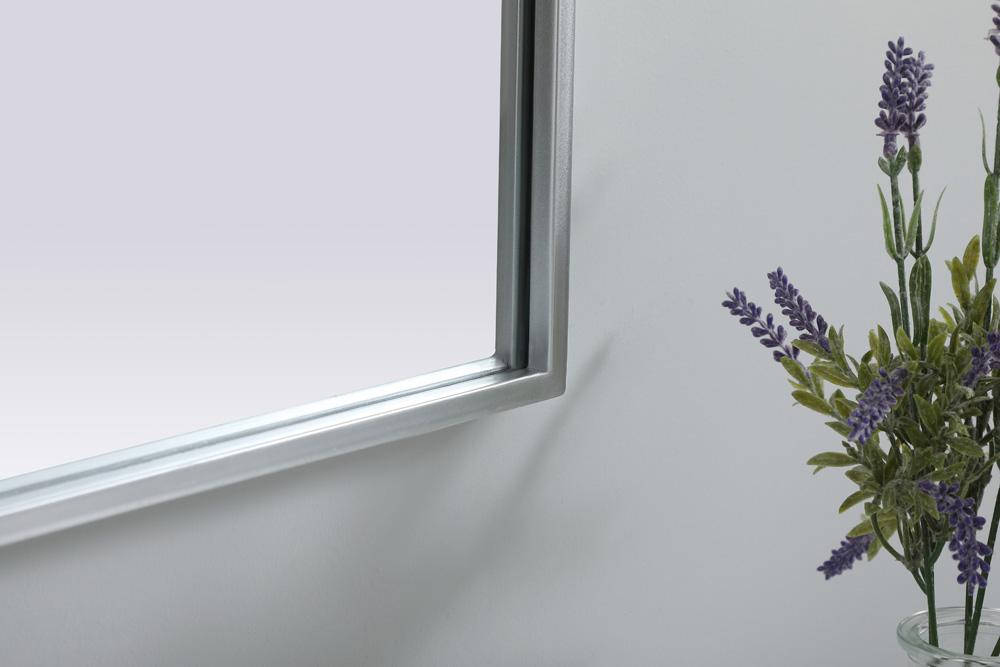 Elegant Furniture & Lighting - Ayra Metal Frame Arch Mirror 22x36 Inch in Silver - MR1A2236SIL veiw 7