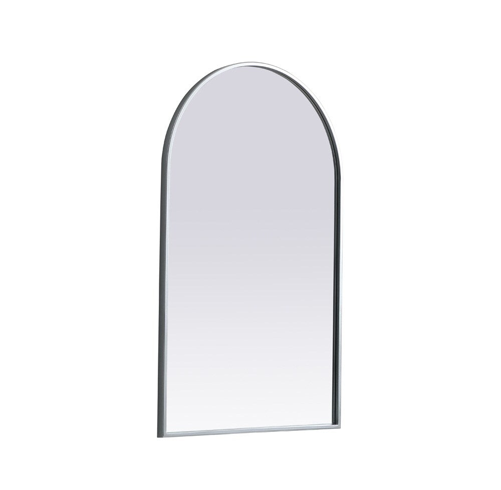 Elegant Furniture & Lighting - Ayra Metal Frame Arch Mirror 22x36 Inch in Silver - MR1A2236SIL veiw 8