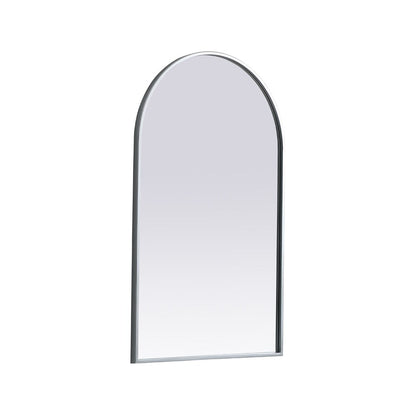 Elegant Furniture & Lighting - Ayra Metal Frame Arch Mirror 22x36 Inch in Silver - MR1A2236SIL veiw 8