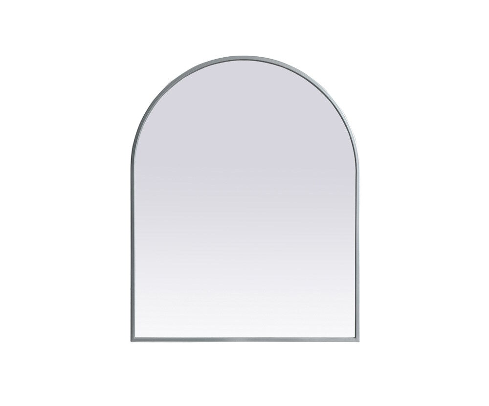 Elegant Furniture & Lighting - Ayra Metal Frame Arch Mirror 24x30 Inch in Silver - MR1A2430SIL veiw 1