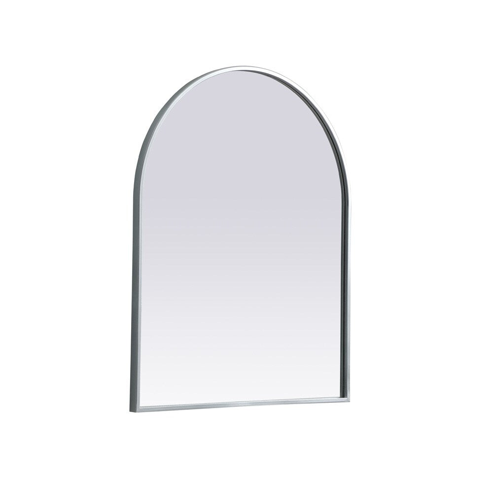 Elegant Furniture & Lighting - Ayra Metal Frame Arch Mirror 24x30 Inch in Silver - MR1A2430SIL veiw 8