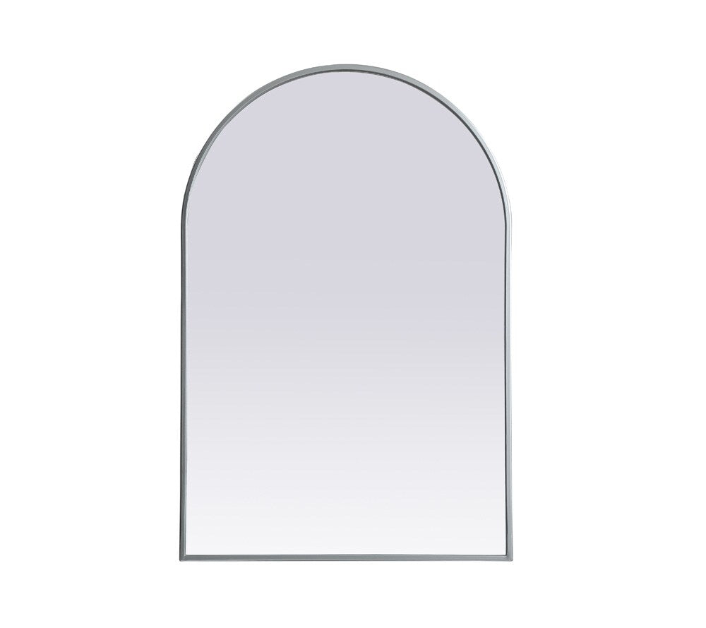 Elegant Furniture & Lighting - Ayra Metal Frame Arch Mirror 24x36 Inch in Silver - MR1A2436SIL veiw 1