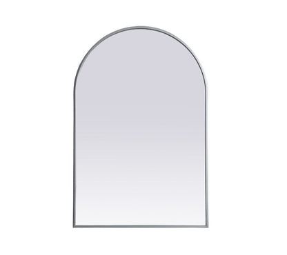 Elegant Furniture & Lighting - Ayra Metal Frame Arch Mirror 24x36 Inch in Silver - MR1A2436SIL veiw 1