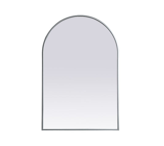 Elegant Furniture & Lighting - Ayra Metal Frame Arch Mirror 24x36 Inch in Silver - MR1A2436SIL veiw 1