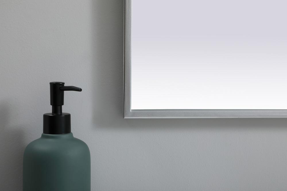 Elegant Furniture & Lighting - Ayra Metal Frame Arch Mirror 24x36 Inch in Silver - MR1A2436SIL veiw 6