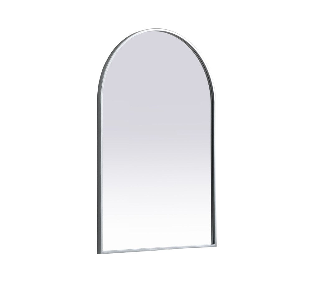 Elegant Furniture & Lighting - Ayra Metal Frame Arch Mirror 24x36 Inch in Silver - MR1A2436SIL veiw 8