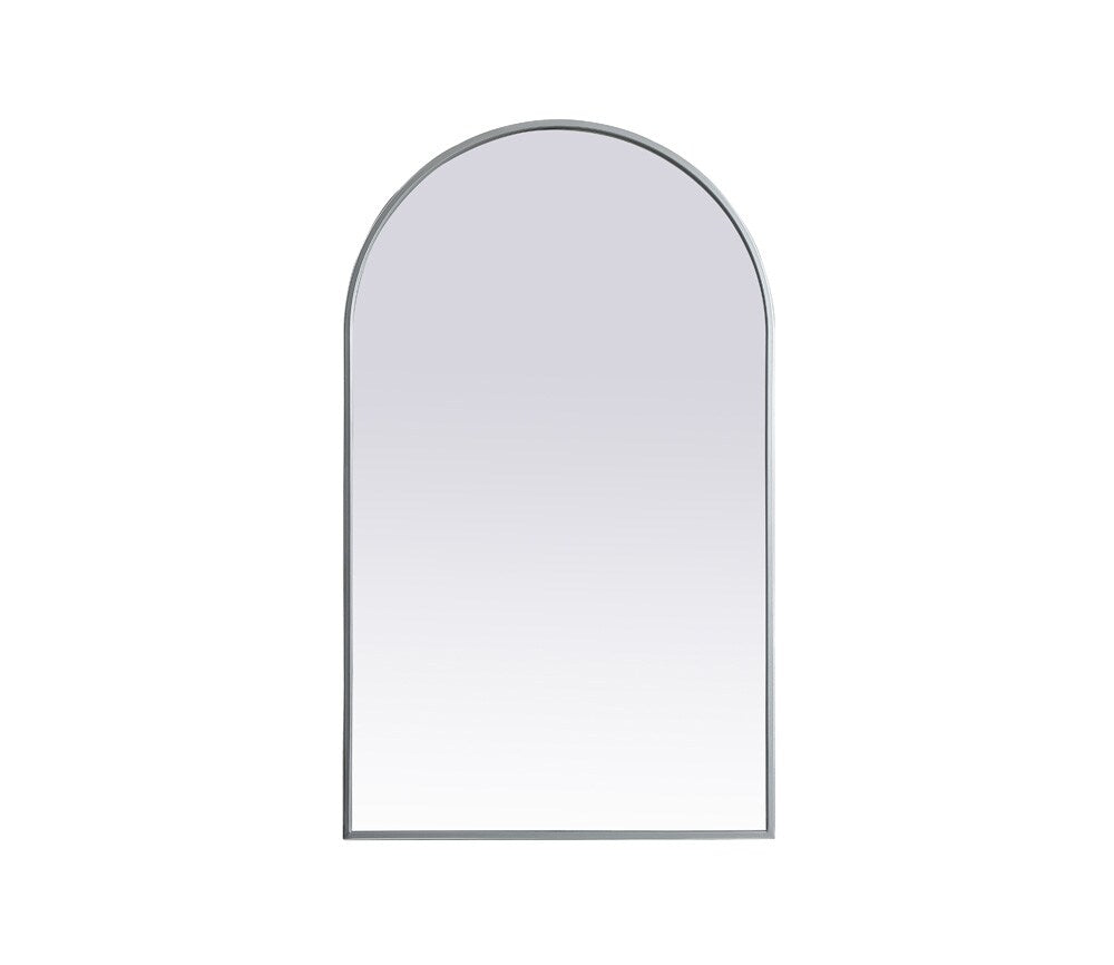 Elegant Furniture & Lighting - Ayra Metal Frame Arch Mirror 24x40 Inch in Silver - MR1A2440SIL veiw 1