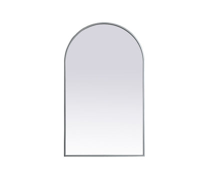 Elegant Furniture & Lighting - Ayra Metal Frame Arch Mirror 24x40 Inch in Silver - MR1A2440SIL veiw 1