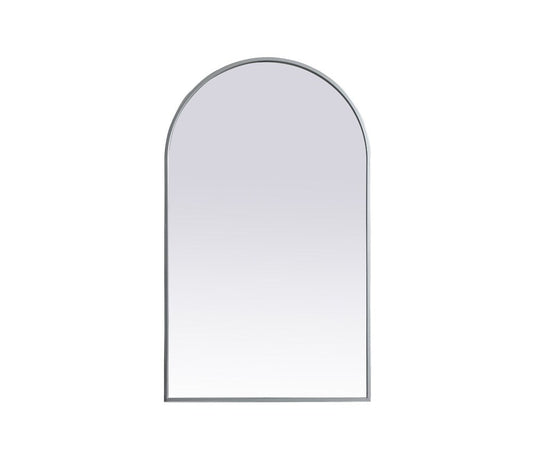 Elegant Furniture & Lighting - Ayra Metal Frame Arch Mirror 24x40 Inch in Silver - MR1A2440SIL veiw 1