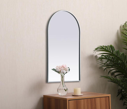 Elegant Furniture & Lighting - Ayra Metal Frame Arch Mirror 24x40 Inch in Silver - MR1A2440SIL veiw 5
