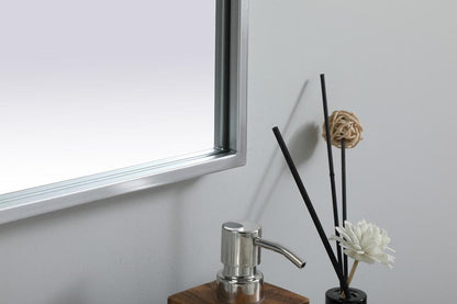 Elegant Furniture & Lighting - Ayra Metal Frame Arch Mirror 24x40 Inch in Silver - MR1A2440SIL veiw 7