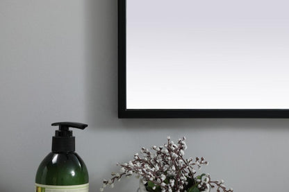 Elegant Furniture & Lighting - Ayra Metal Frame Arch Mirror 27x30 Inch in Black - MR1A2730BLK veiw 6
