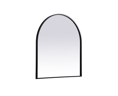 Elegant Furniture & Lighting - Ayra Metal Frame Arch Mirror 27x30 Inch in Black - MR1A2730BLK veiw 8