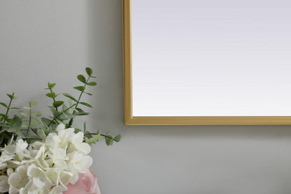 Elegant Furniture & Lighting - Ayra Metal Frame Arch Mirror 27x30 Inch in Brass - MR1A2730BRS veiw 6