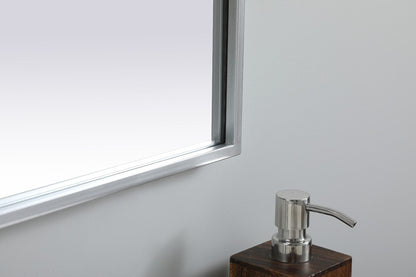 Elegant Furniture & Lighting - Ayra Metal Frame Arch Mirror 27x30 Inch in Silver - MR1A2730SIL veiw 7
