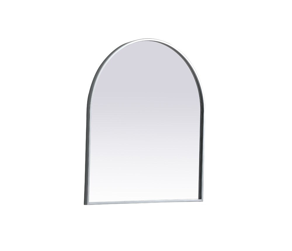 Elegant Furniture & Lighting - Ayra Metal Frame Arch Mirror 27x30 Inch in Silver - MR1A2730SIL veiw 8