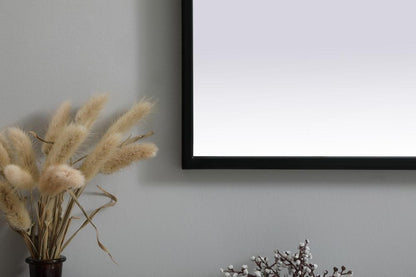 Elegant Furniture & Lighting - Ayra Metal Frame Arch Mirror 27x36 Inch in Black - MR1A2736BLK veiw 6