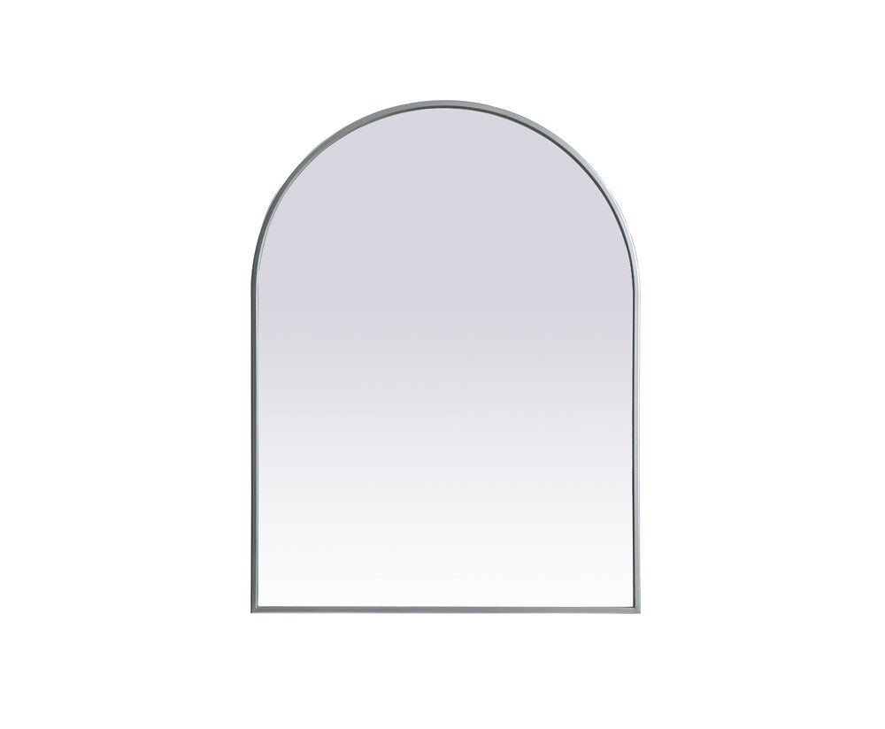 Elegant Furniture & Lighting - Ayra Metal Frame Arch Mirror 27x36 Inch in Silver - MR1A2736SIL veiw 1