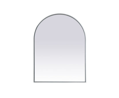 Elegant Furniture & Lighting - Ayra Metal Frame Arch Mirror 27x36 Inch in Silver - MR1A2736SIL veiw 1