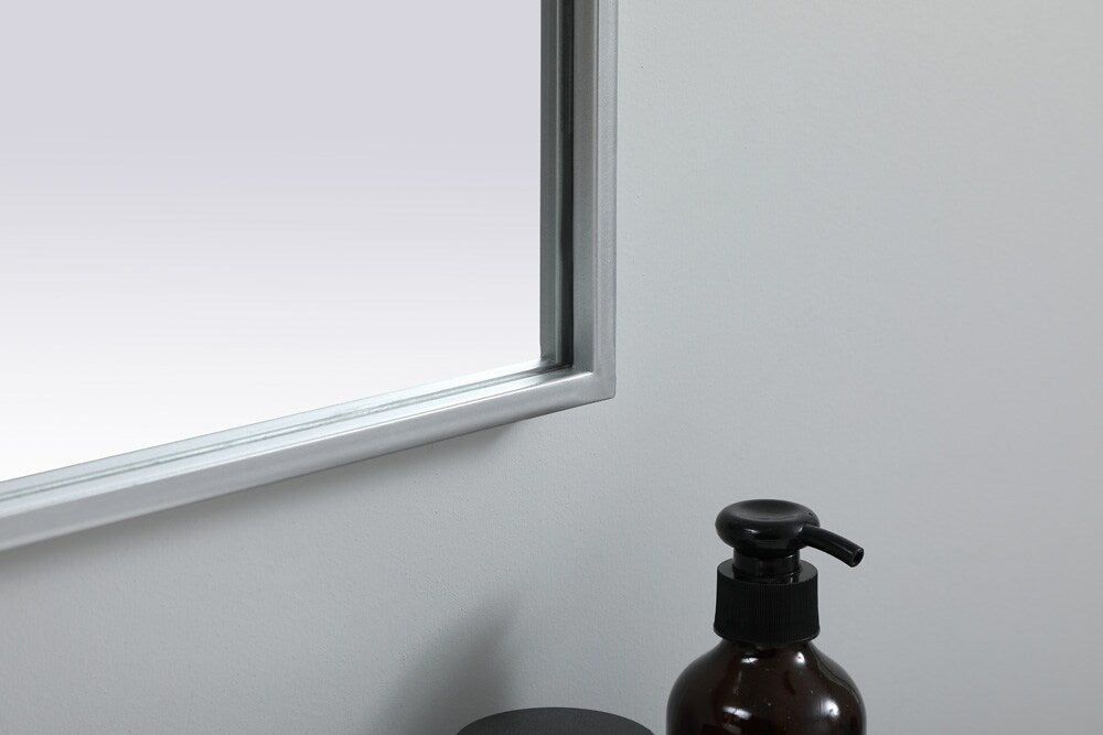 Elegant Furniture & Lighting - Ayra Metal Frame Arch Mirror 27x36 Inch in Silver - MR1A2736SIL veiw 7