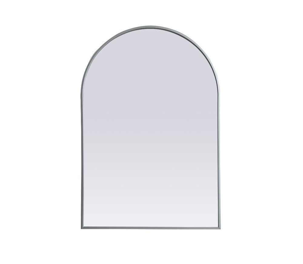 Elegant Furniture & Lighting - Ayra Metal Frame Arch Mirror 27x40 Inch in Silver - MR1A2740SIL veiw 1