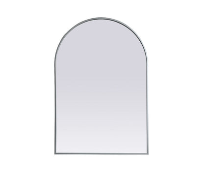 Elegant Furniture & Lighting - Ayra Metal Frame Arch Mirror 27x40 Inch in Silver - MR1A2740SIL veiw 1