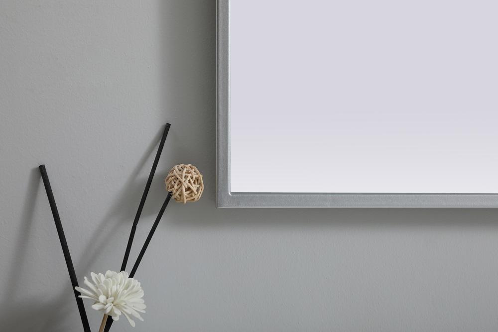 Elegant Furniture & Lighting - Ayra Metal Frame Arch Mirror 27x40 Inch in Silver - MR1A2740SIL veiw 6