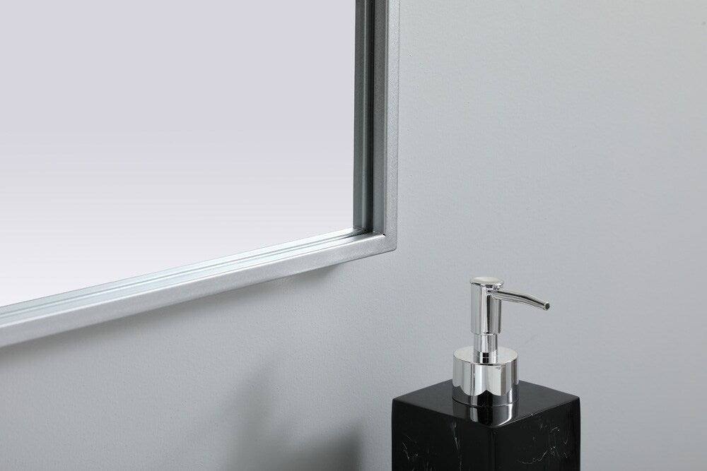 Elegant Furniture & Lighting - Ayra Metal Frame Arch Mirror 27x40 Inch in Silver - MR1A2740SIL veiw 7