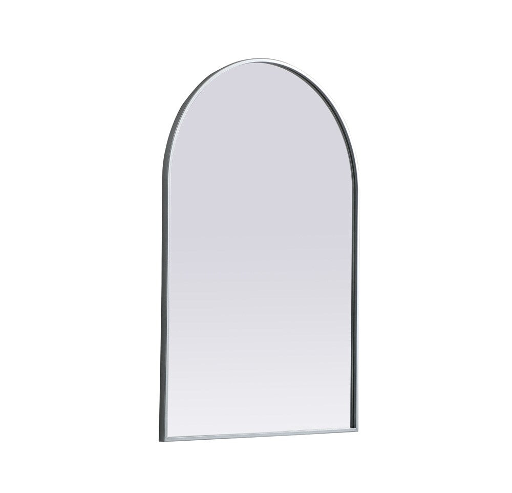Elegant Furniture & Lighting - Ayra Metal Frame Arch Mirror 27x40 Inch in Silver - MR1A2740SIL veiw 8