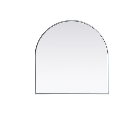 Elegant Furniture & Lighting - Ayra Metal Frame Arch Mirror 30x30 Inch in Silver - MR1A3030SIL veiw 1