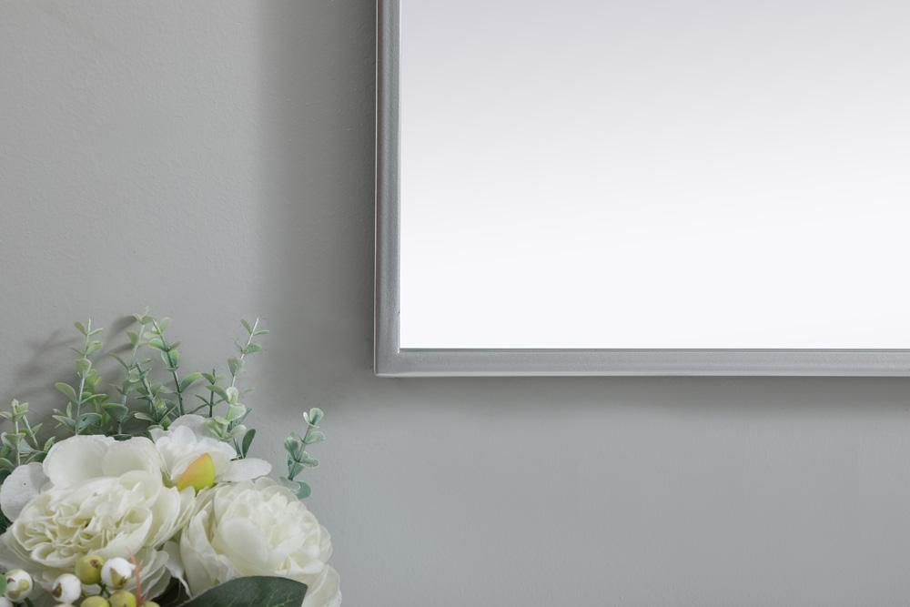 Elegant Furniture & Lighting - Ayra Metal Frame Arch Mirror 30x30 Inch in Silver - MR1A3030SIL veiw 6