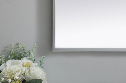 Elegant Furniture & Lighting - Ayra Metal Frame Arch Mirror 30x30 Inch in Silver - MR1A3030SIL veiw 6