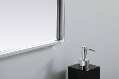 Elegant Furniture & Lighting - Ayra Metal Frame Arch Mirror 30x30 Inch in Silver - MR1A3030SIL veiw 7
