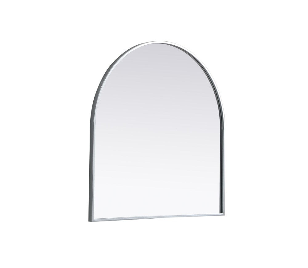 Elegant Furniture & Lighting - Ayra Metal Frame Arch Mirror 30x30 Inch in Silver - MR1A3030SIL veiw 8