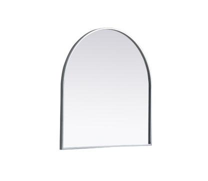 Elegant Furniture & Lighting - Ayra Metal Frame Arch Mirror 30x30 Inch in Silver - MR1A3030SIL veiw 8