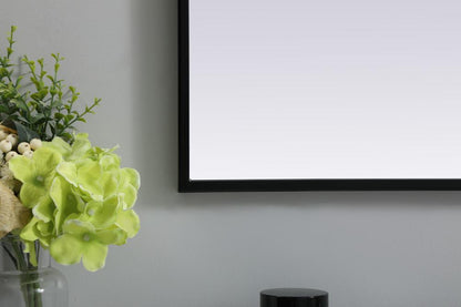 Elegant Furniture & Lighting - Ayra Metal Frame Arch Mirror 30x36 Inch in Black - MR1A3036BLK veiw 6